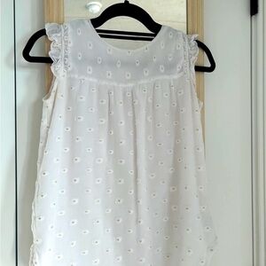 White Sleeveless Blouse